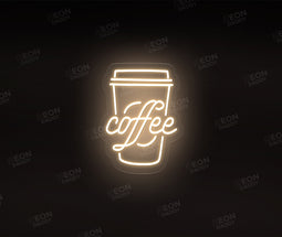 Take Away Coffee Cup Neon sign - Neon Daddy