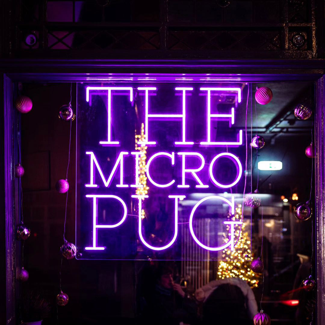 Custom LED neon sign for a UK bar