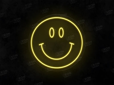 Yellow Smiley Face Neon sign - Neon Daddy