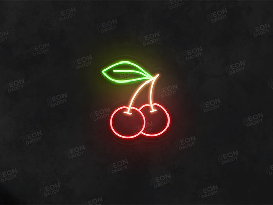 Tri-color cherry LED neon sign