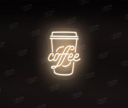 Take Away Coffee Cup Neon sign