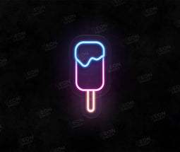 Blue Pink Ice Lolly neon sign