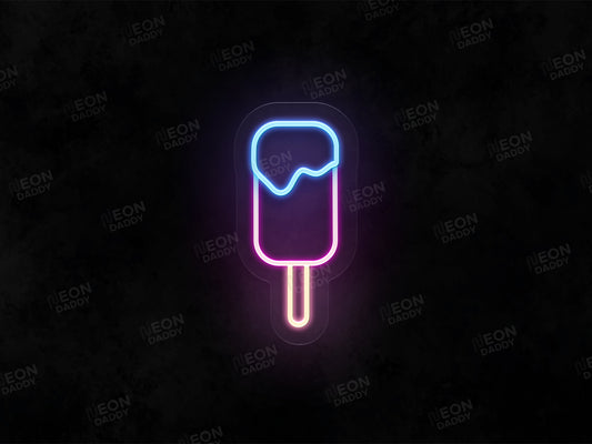 Blue Pink Ice Lolly neon sign