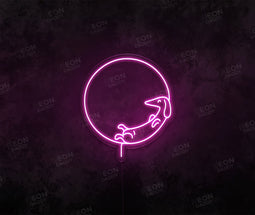 Moon Dog LED Neon Sign