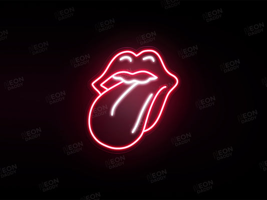'Sticking Out Tongue' Neon Sign