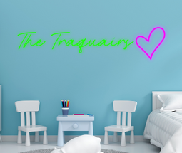 Personalised Name with Heart Neon Sign - Neon Daddy