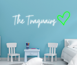 Personalised Name with Heart Neon Sign - Neon Daddy