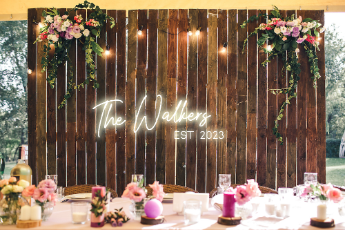 Personalised Wedding / Surname Neon Sign - Neon Daddy