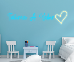 Personalised Name with Heart Neon Sign - Neon Daddy