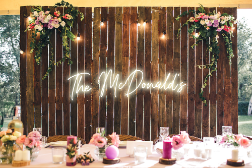 Personalised Wedding / Surname Neon Sign - Neon Daddy