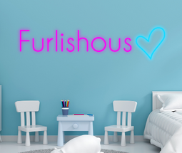 Personalised Name with Heart Neon Sign - Neon Daddy