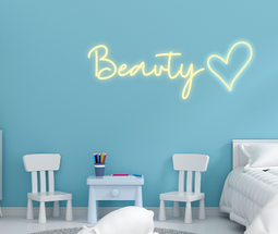 Personalised Name with Heart Neon Sign - Neon Daddy