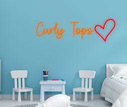 Personalised Name with Heart Neon Sign - Neon Daddy
