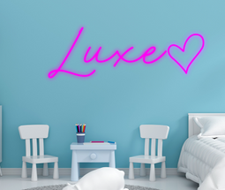 Personalised Name with Heart Neon Sign - Neon Daddy