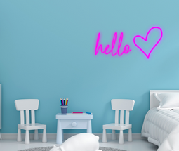 Personalised Name with Heart Neon Sign - Neon Daddy
