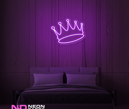 Color: Purple 'Crown' LED Neon Sign - Affordable Neon Signs