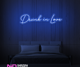 Color: Blue Drunk in Love LED Neon Sign