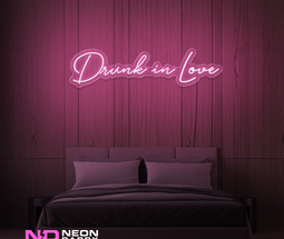 Color: Light Pink Drunk in Love LED Neon Sign