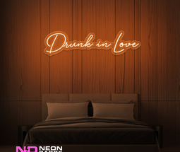 Color: Orange Drunk in Love LED Neon Sign