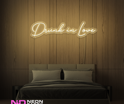 Color: Warm White Drunk in Love LED Neon Sign