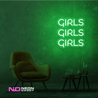 Girls Girls Girls LED Neon Sign - Image 6