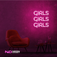 Girls Girls Girls LED Neon Sign - Image 7
