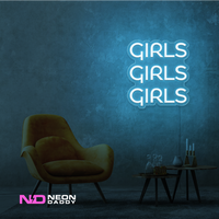 Girls Girls Girls LED Neon Sign - Image 8