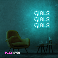 Girls Girls Girls LED Neon Sign - Image 10