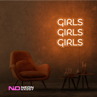 Girls Girls Girls LED Neon Sign - Image 11