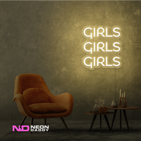 Girls Girls Girls LED Neon Sign - Image 13