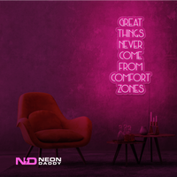 Great Things Never Come from Comfort Zones Sign - Image 7