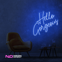 Hello Gorgeous Neon Sign - Image 4