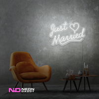 Just Married LED Neon Sign - Image 5
