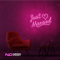 Just Married LED Neon Sign - Image 7