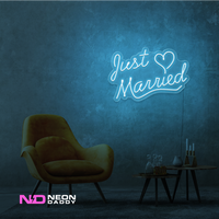 Just Married LED Neon Sign - Image 8