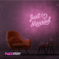 Just Married LED Neon Sign - Image 9