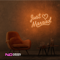 Just Married LED Neon Sign - Image 3