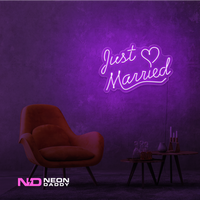 Just Married LED Neon Sign - Image 11