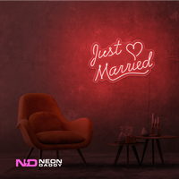 Just Married LED Neon Sign - Image 12