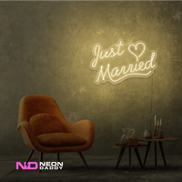 Just Married LED Neon Sign - Image 13