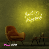 Just Married LED Neon Sign - Image 14