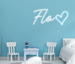 Personalised Name with Heart Neon Sign - Neon Daddy