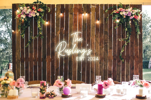 Personalised Wedding / Surname Neon Sign - Neon Daddy