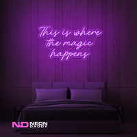 This Is Where the Magic Happens LED Neon Sign - Image 11
