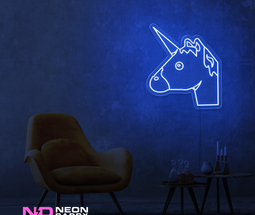 Color: Blue 'Unicorn' - Kids LED Neon Sign - Affordable Neon Signs
