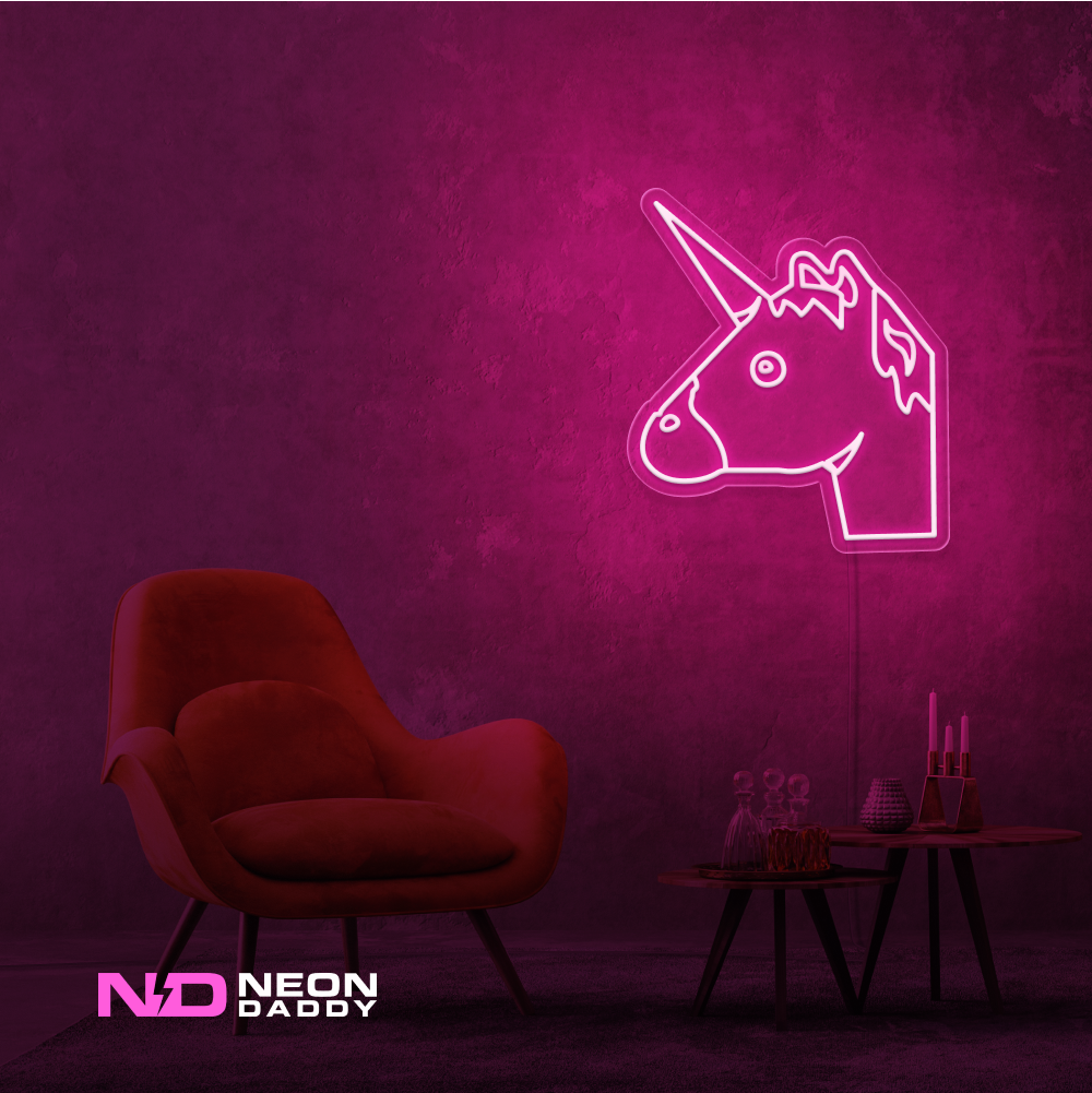 Color: Hot Pink 'Unicorn' - Kids LED Neon Sign - Affordable Neon Signs