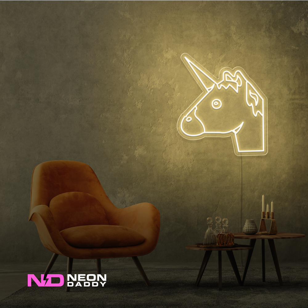Color: Warm White 'Unicorn' - Kids LED Neon Sign - Affordable Neon Signs