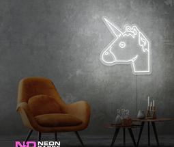 Color: White 'Unicorn' - Kids LED Neon Sign - Affordable Neon Signs