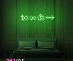 Color: Green To Infinity and Beyond LED Neon Sign