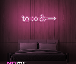 Color: Light Pink To Infinity and Beyond LED Neon Sign